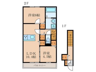 クレリアの物件間取画像